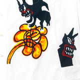 Camicia in popeline stampata wolfs & tulip in bianco Marni - uomo 