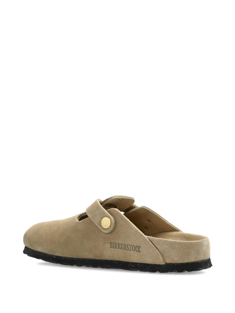 Mules Boston con fibbia e cinturino in beige Birkenstock - unisex 