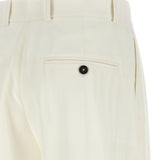 Shorts sartoriali con pieghe in bianco Toteme - donna 