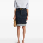 Top in lana lorelai in celeste con Khaite - donna 