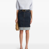 Top in lana lorelai in celeste con Khaite - donna 