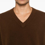 Maglione con scollo a v in marrone Entire studios - unisex 