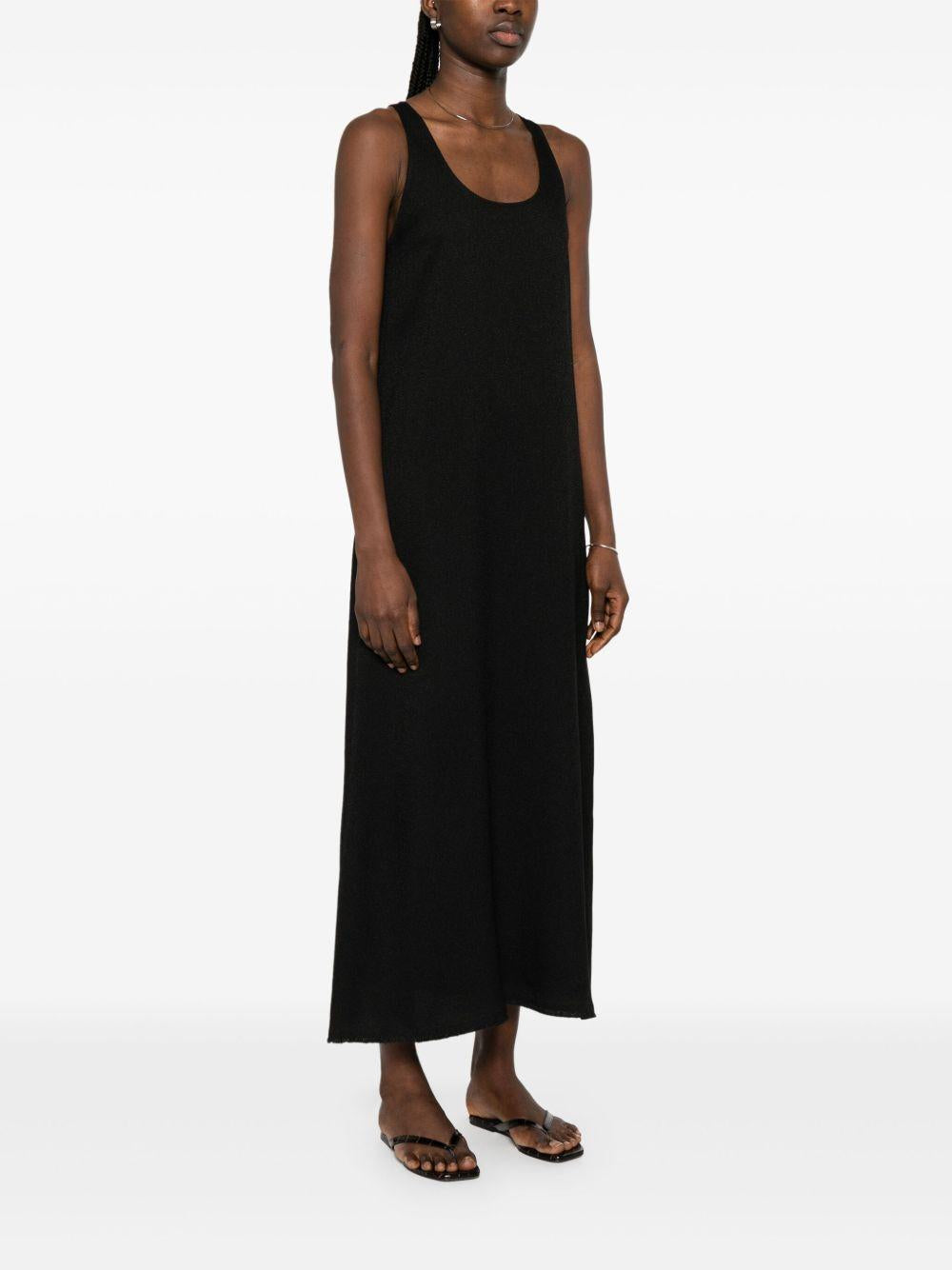 Abito midi smanicato in nero Toteme - donna 