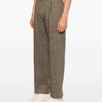 Pantaloni larghi in marrone Our legacy - uomo 