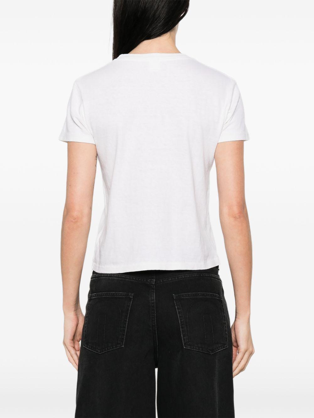 T-shirt Lucky You in bianco Re/done - donna 