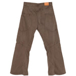 Jeans a gamba dritta con design a pannelli in marrone Khoki - uomo 
