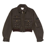 Giacca crop con tasche in marrone Feng chen wang - donna 