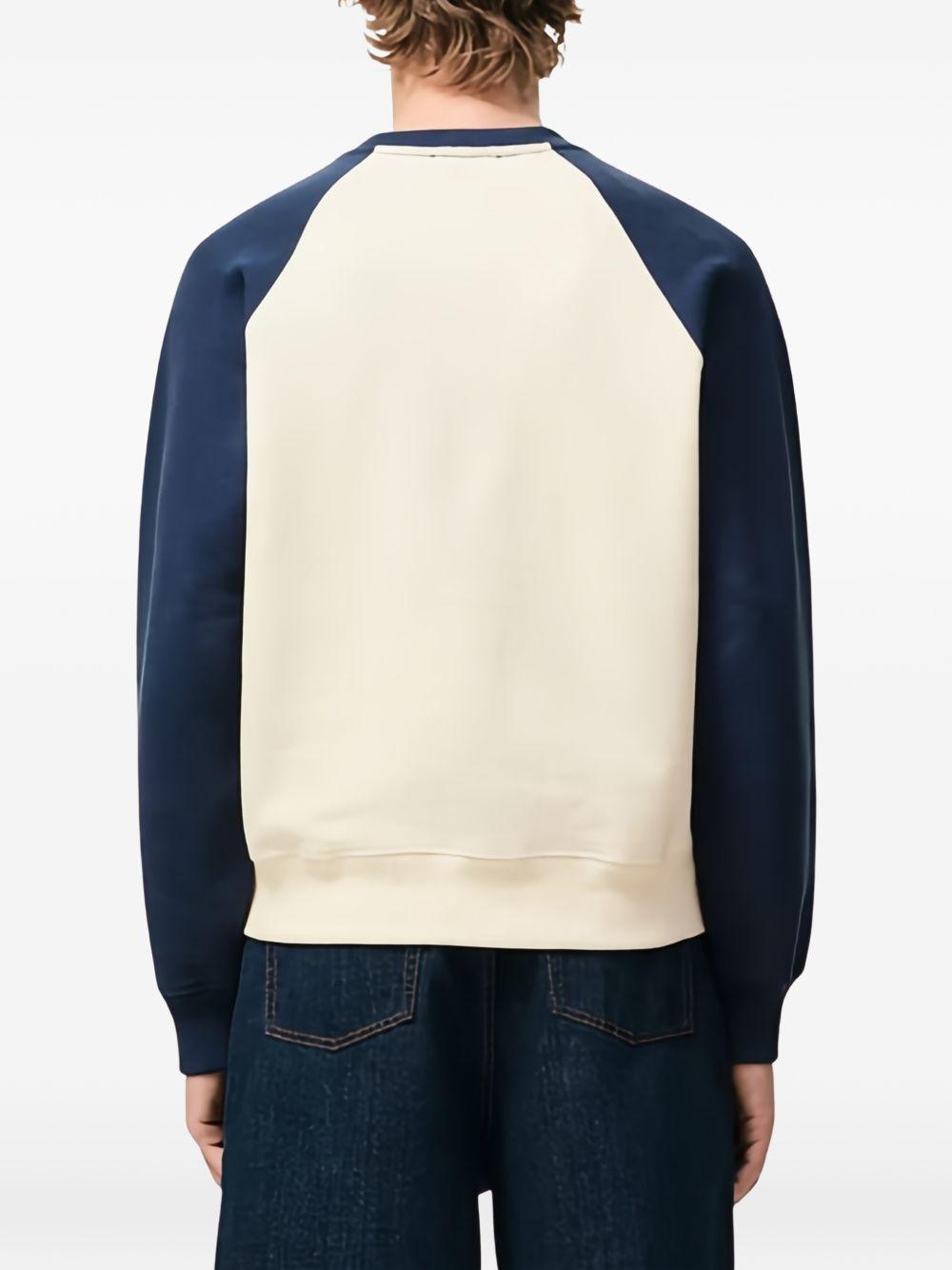Felpa Ami De Coeur con applicazione in bianco Ami paris - uomo 