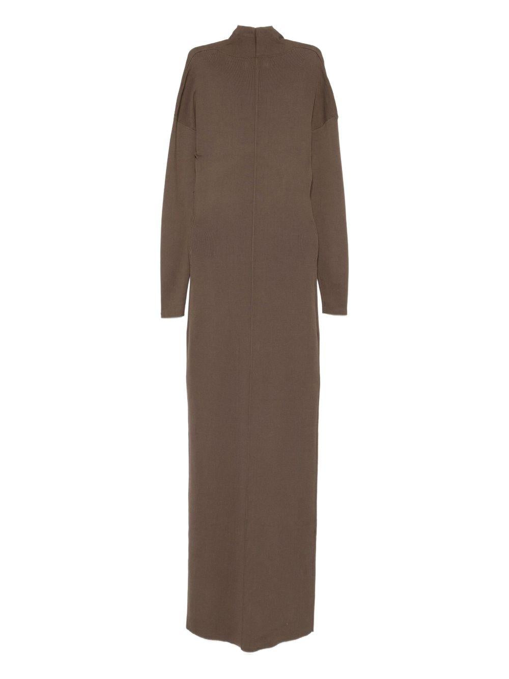 Abito con scollo a v rallel  in marrone Entire studios - donna 