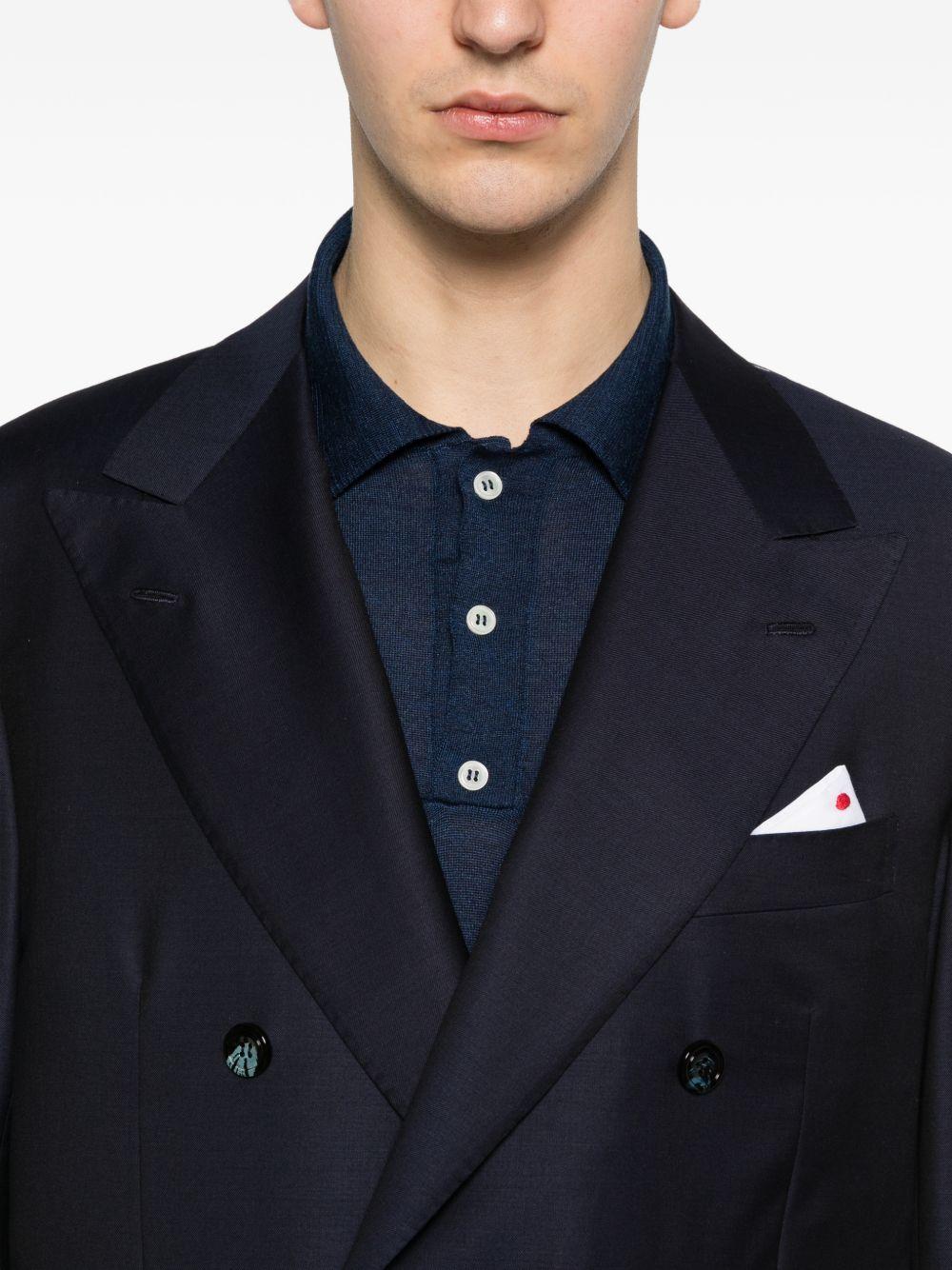 Completo doppiopetto in blu Kiton - uomo 