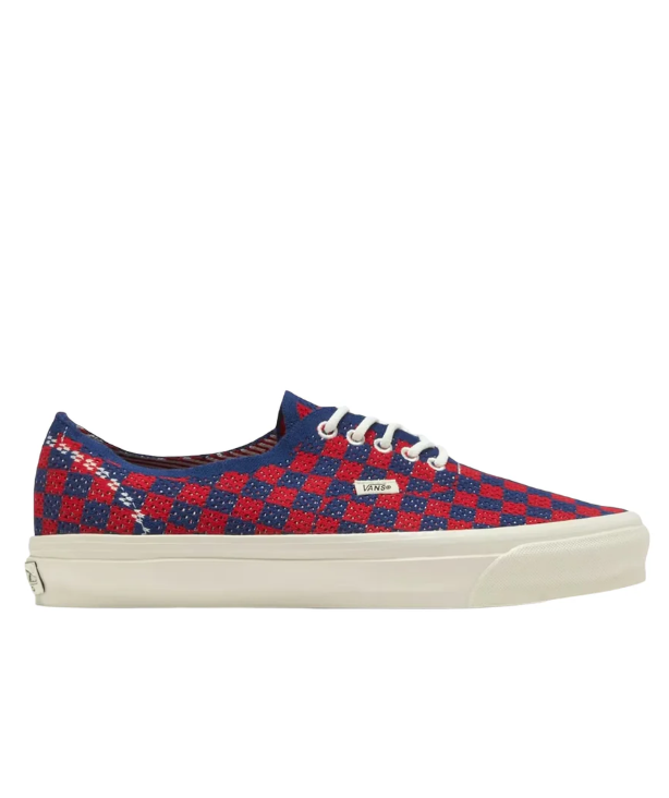 Sneakers LX Authentic 44 EK Punk Check in rosso e blu Vans - unisex 