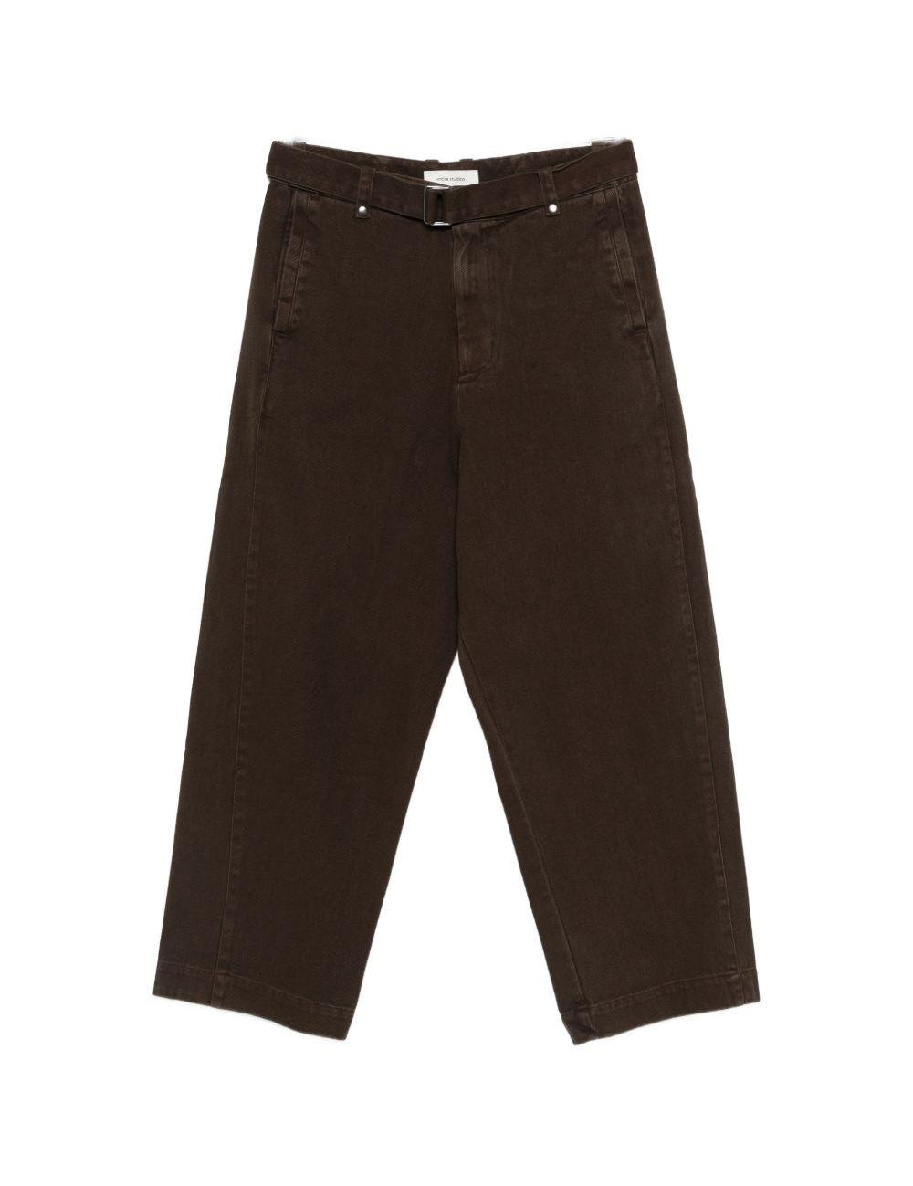 Pantaloni con cintura Gully in marrone Entire Studios - unisex 
