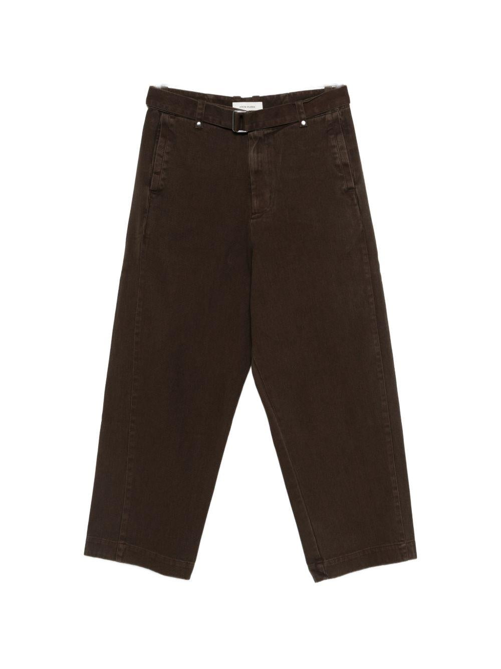 Pantaloni con cintura Gully in marrone Entire Studios - unisex 