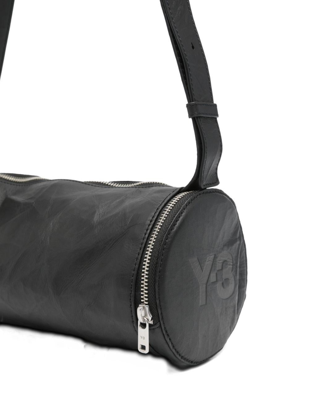 Borsa a spalla messenger barrel in nero Y-3 - uomo 