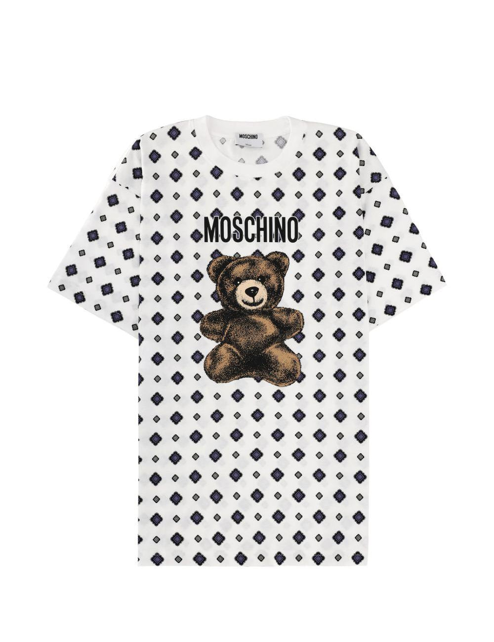 T-shirt Teddy Bear in bianco Moschino - donna 