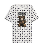 T-shirt Teddy Bear in bianco Moschino - donna 