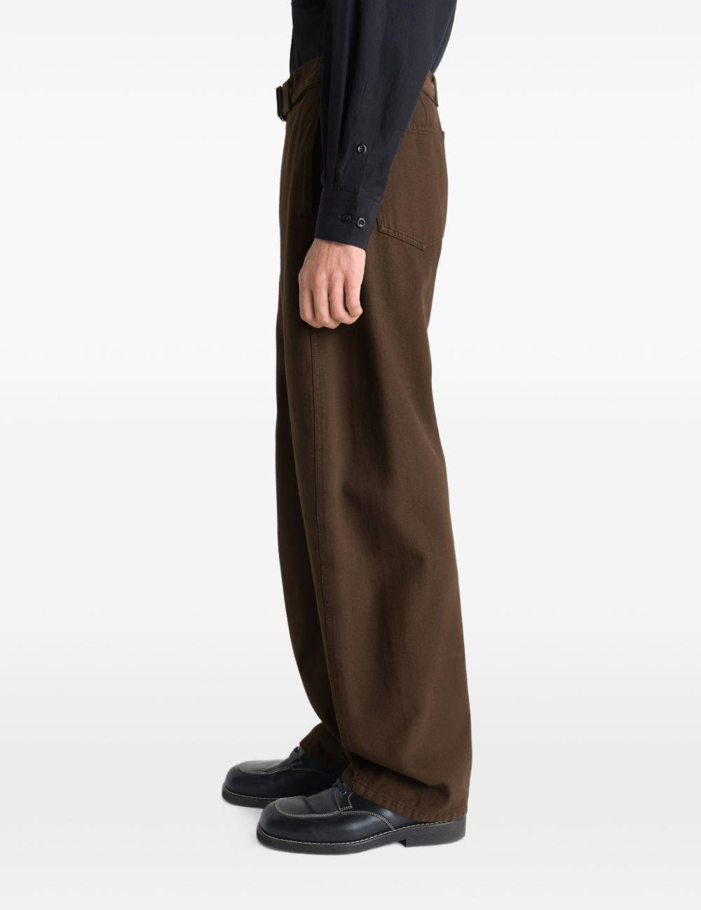 Jeans con cintura in marrone Lemaire - uomo 