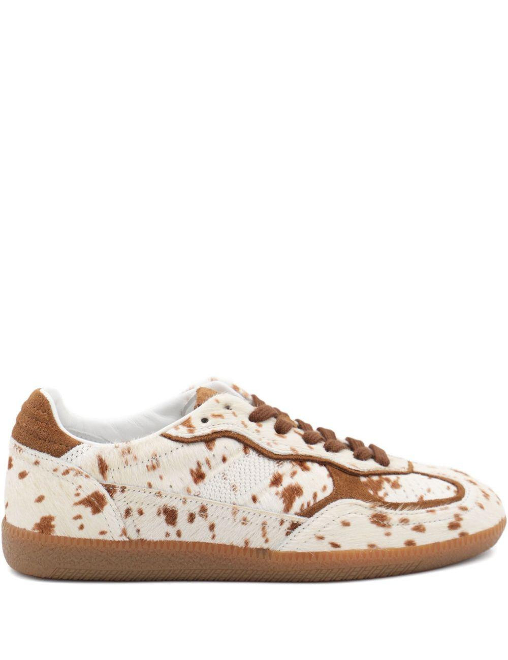 Sneakers basse in pelle 490 in crema Alohas - donna 