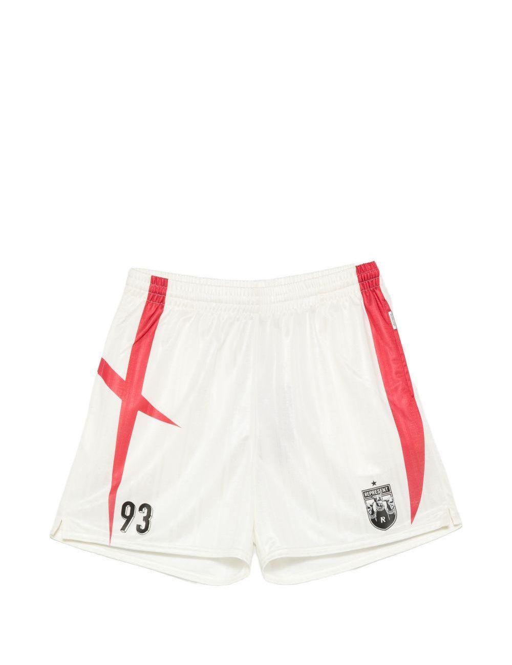 Short a pannelli con logo spike in beige Represent - uomo 