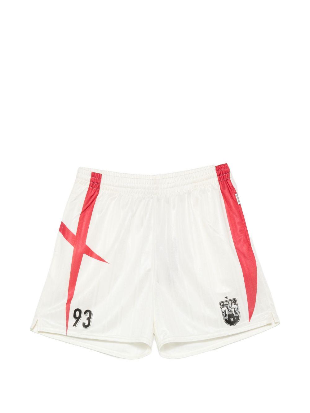 Short a pannelli con logo spike in beige Represent - uomo 
