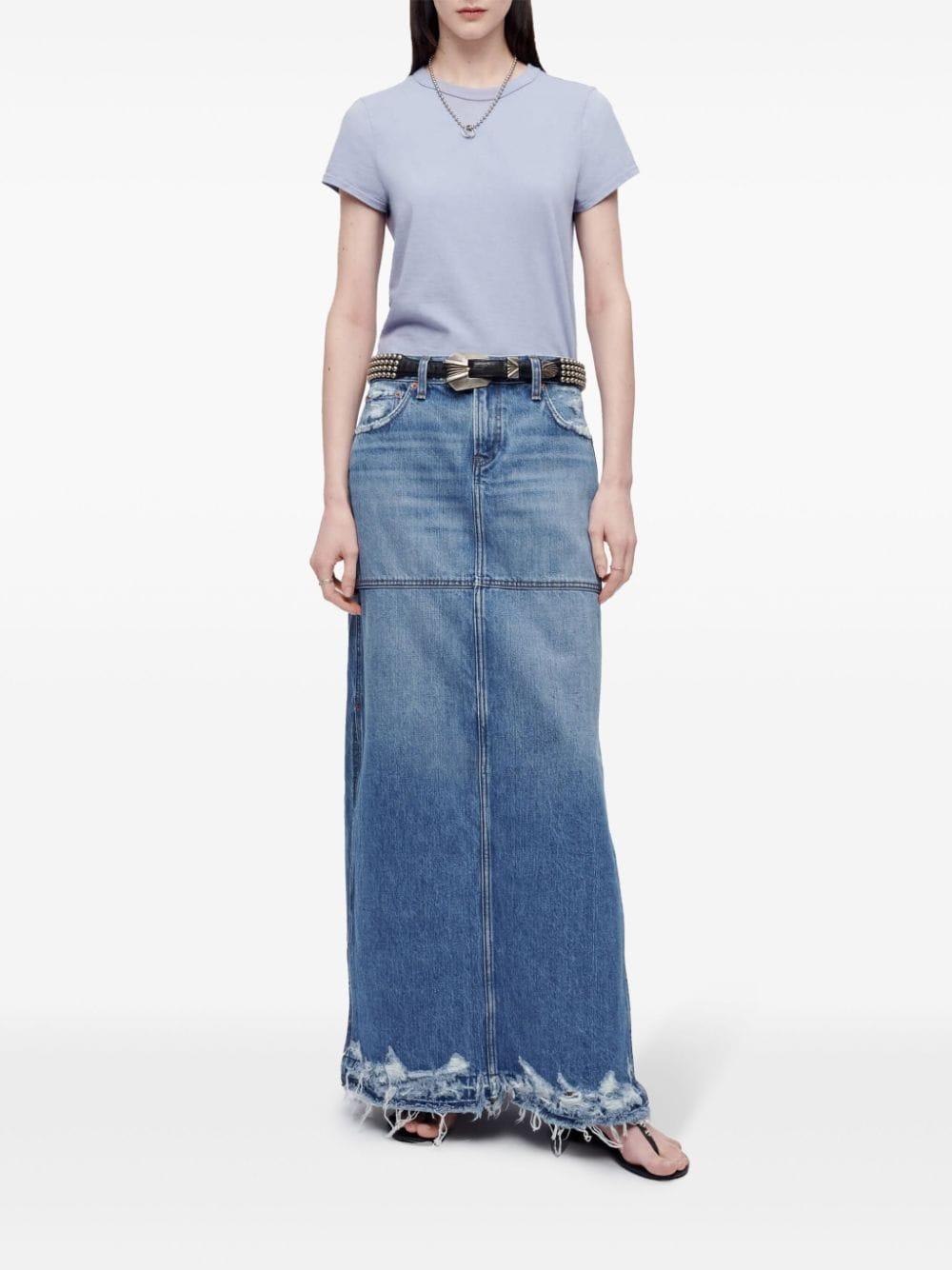 Gonna denim con vita media in blu Re/done - donna 