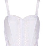 Abito con inserti in pizzo dafelle in bianco Charo ruiz ibiza 1989 - donna 