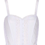Abito con inserti in pizzo dafelle in bianco Charo ruiz ibiza 1989 - donna 