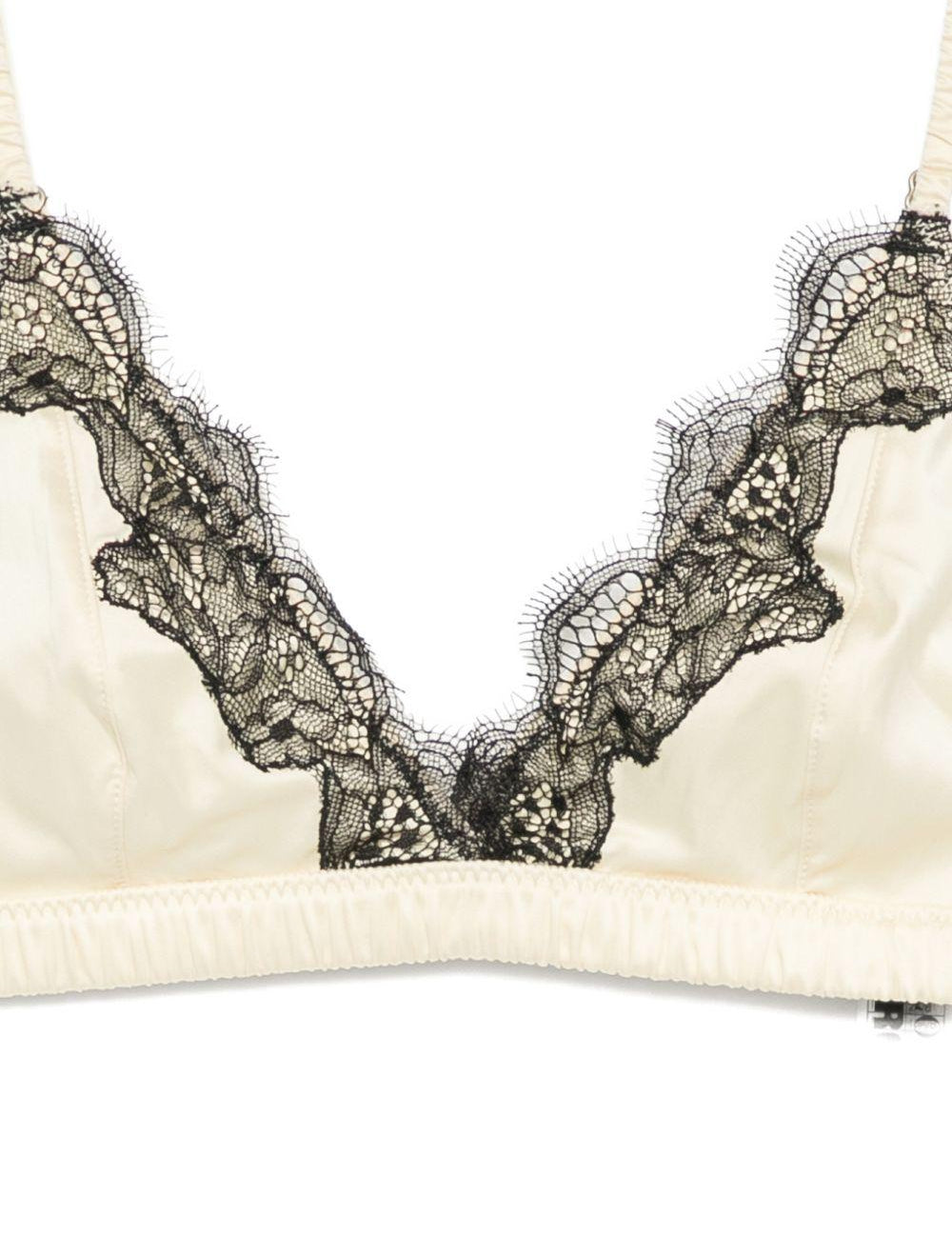 Top con bordo in pizzo in beige  Rotate x love stories - donna 