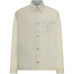 Camicia in denim a manche lunghe in celeste Golden goose - uomo 