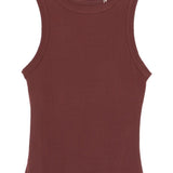 Top girocollo in borgogna Aya Muse - donna 