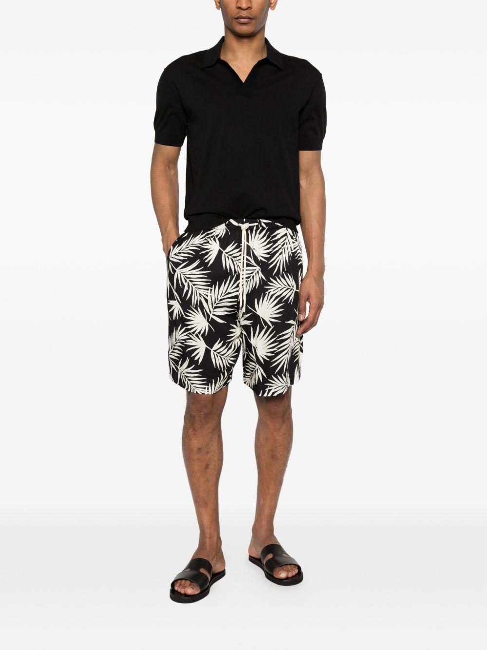 Shorts con stampa in blu Laneus - uomo 