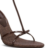 Sandali lidia con design intrecciato in marrone Paris texas - donna 