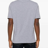 T-shir a maniche corte con logo in grigio 