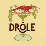 T-shirt Lobster Cup con ricamo in giallo Drole de monsieur - uomo 