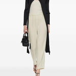 Pantaloni effetto plissé color crema Issey miyake - donna 