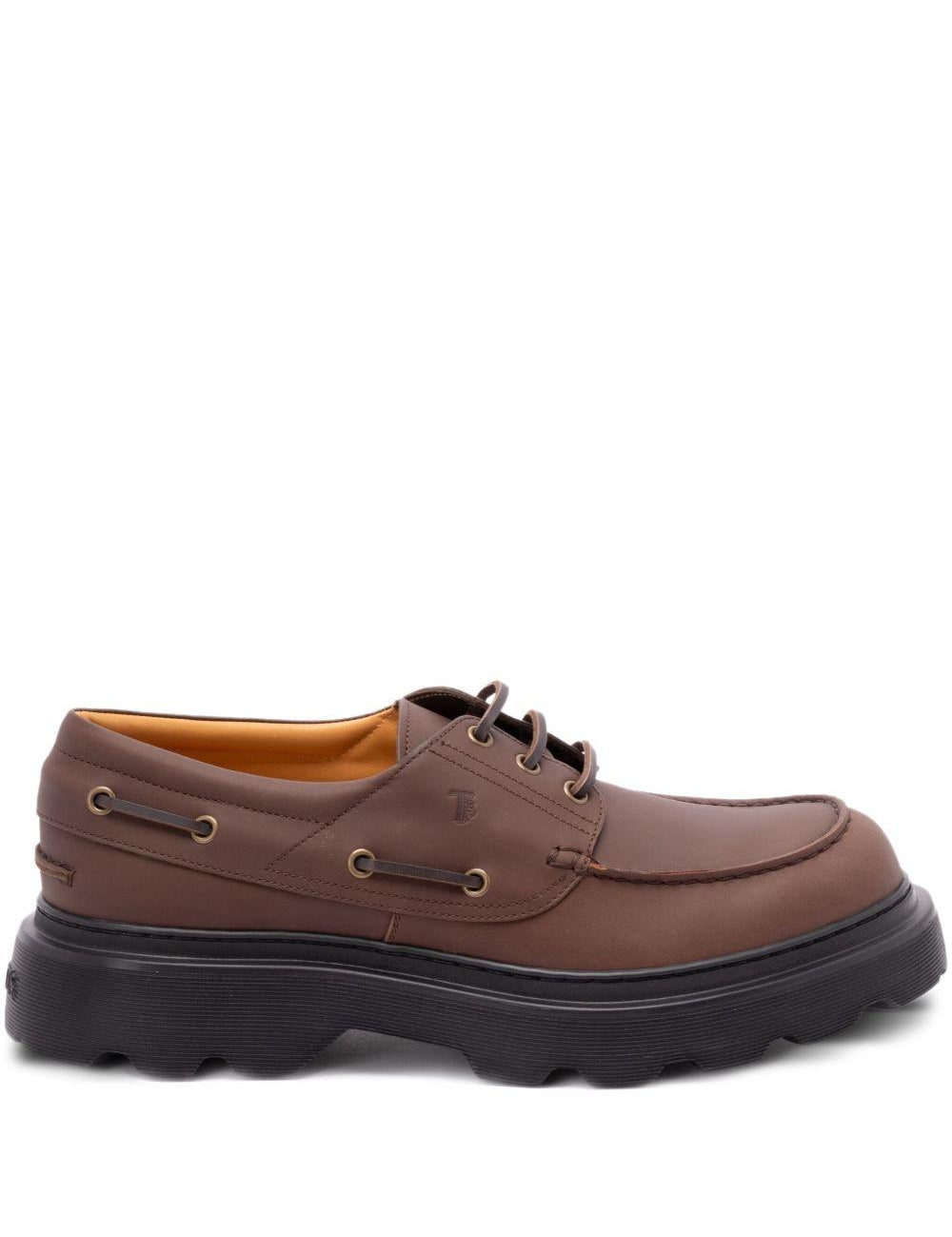 Mocassini in pelle in marrone Tod's - uomo 