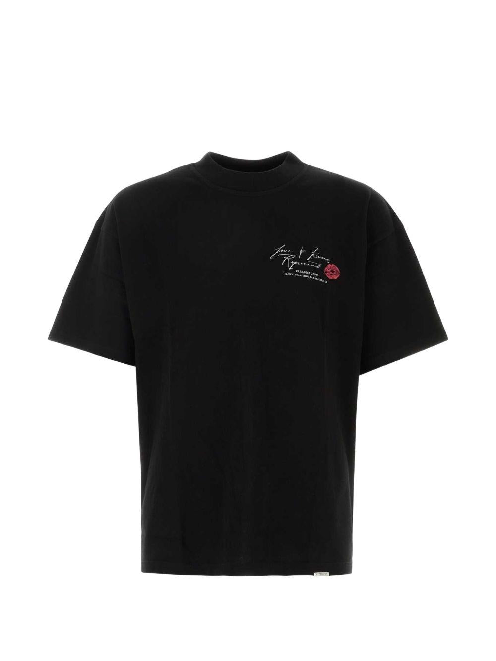 T-shirt con stampa slogan in nero Represent - uomo 