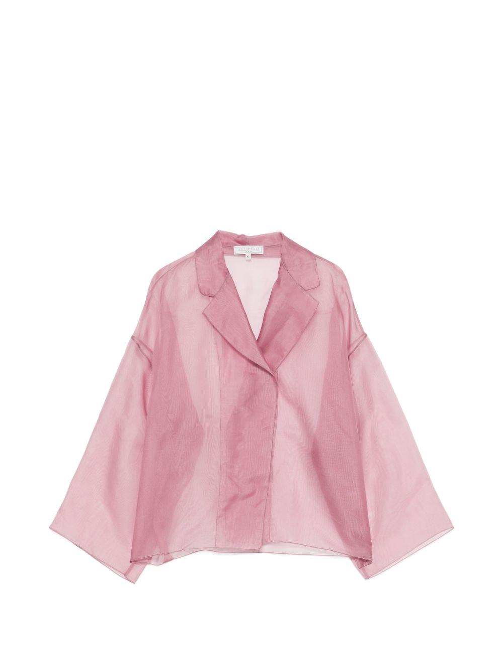 Giacca semi-trasparente emma in rosa Antonelli - donna 