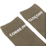 Calzini alti con logo in verde Comme des garcons homme plus - uomo<BR/><BR/> 