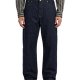 Jeans straight in denim indigo raw 