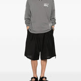 T-shirt a maniche lunghe in grigio Yohji yamamoto - uomo 