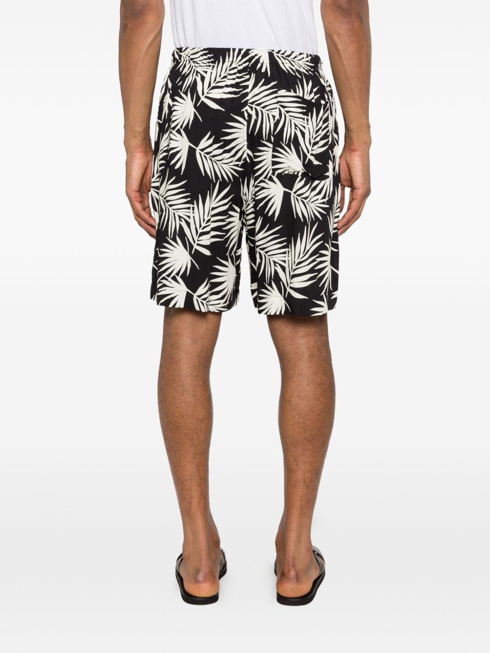 Shorts con stampa in blu Laneus - uomo 