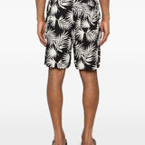 Shorts con stampa in blu Laneus - uomo 