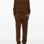 Pantaloni sportivi a coste in marrone Entire studios - unisex 