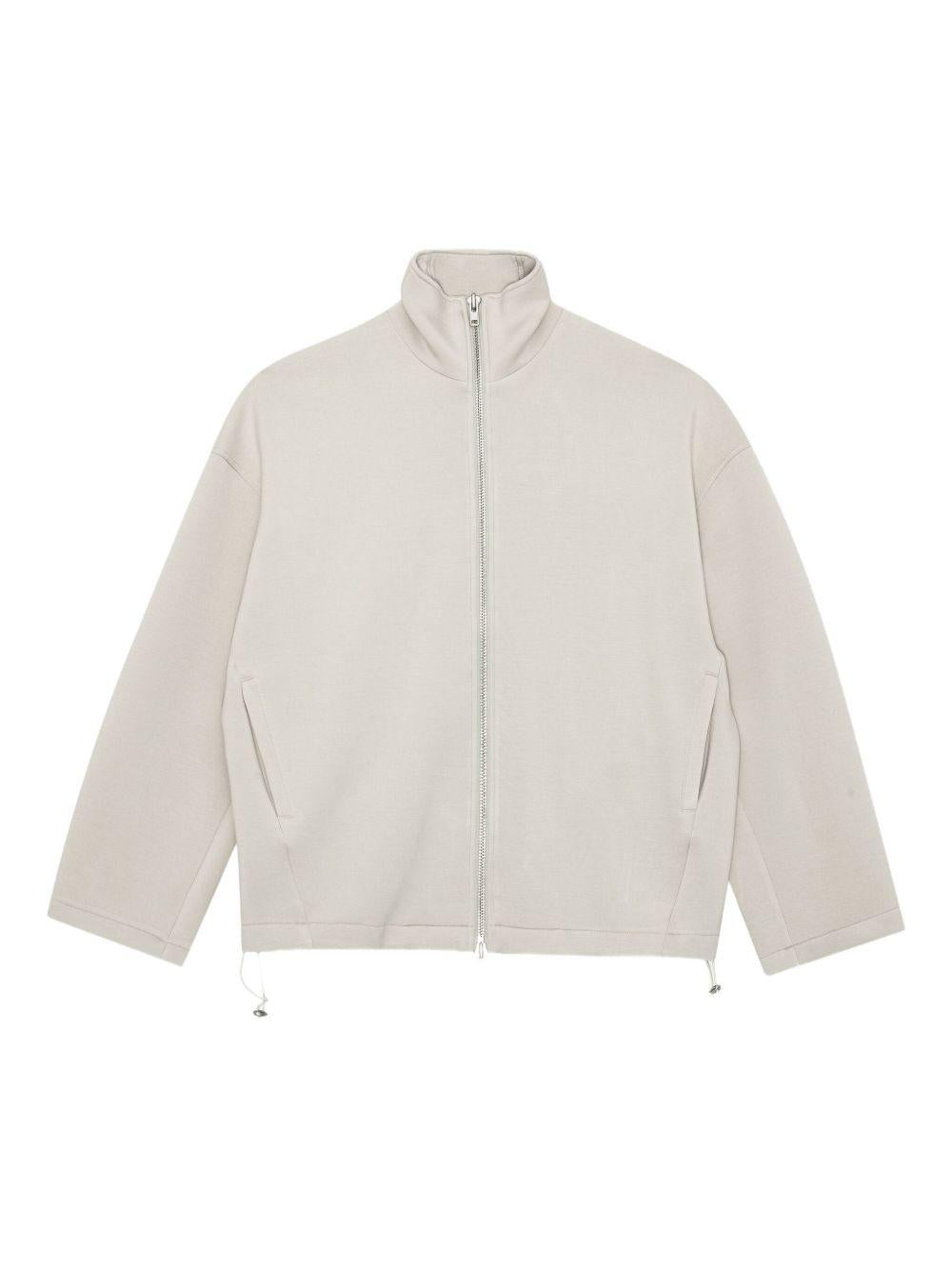 Felpa con zip in grigio ghiaccio Remain - donna 