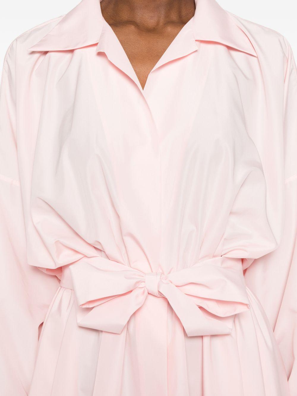 Mini abito svasato con cintura in rosa Norma kamali - donna 