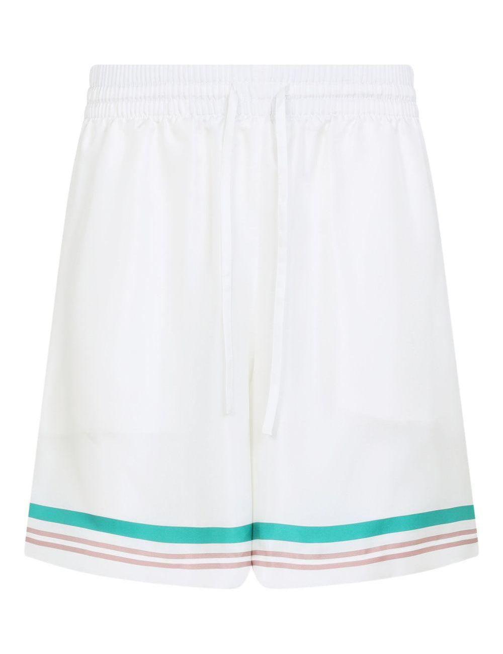 Shorts sportivi Casa Way con coulisse in bianco Casablanca - uomo 