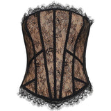 Corsetto in pizzo rosa e nero Giuseppe Di Morabito - donna 