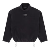 Felpa con collo alto e coulisse in nero Mm6 X Salomon - donna 