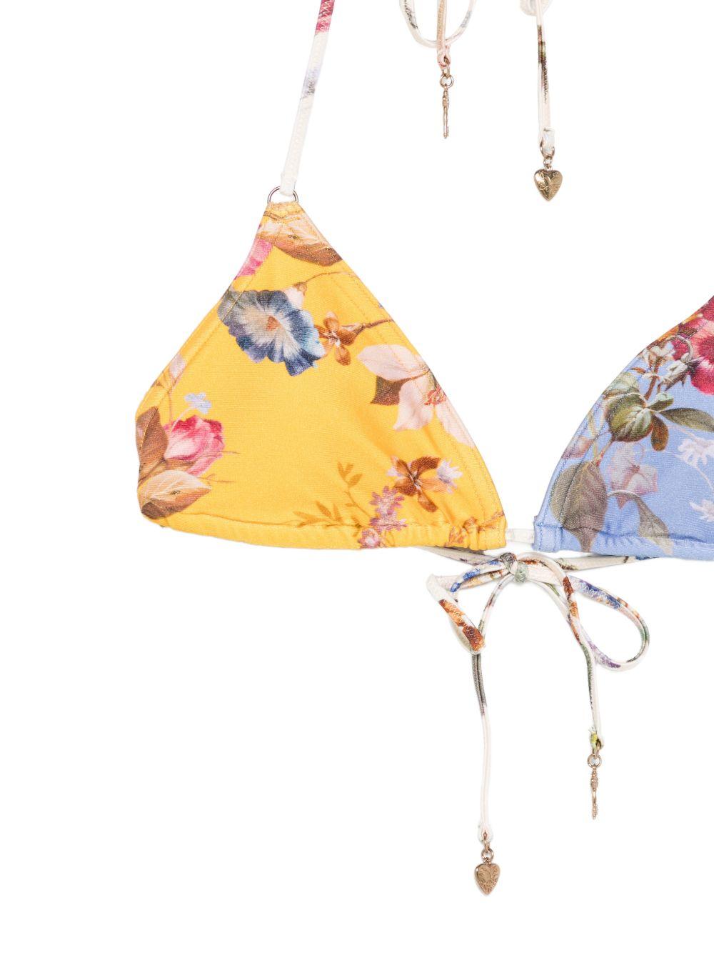 Bikini con stampa spliced in multicolore Zimmermann - donna 